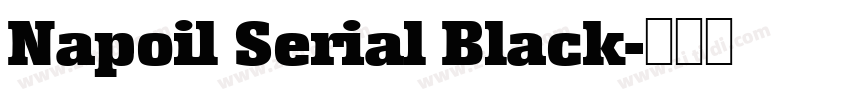 Napoil Serial Black字体转换